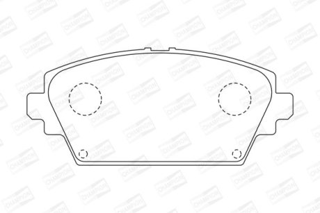 Тормозные колодки передние Nissan Almera tino, Primera (2002->) CHAMPION 572428CH