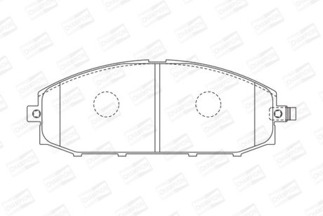 Гальмівні колодки передні Nissan Patrol CHAMPION 572448CH