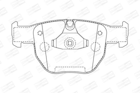 Гальмівні колодки передні Land Rover Range Rover III CHAMPION 572507CH