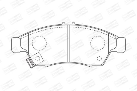Тормозные колодки передние Suzuki Liana CHAMPION 572545CH