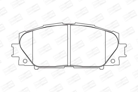 Колодки тормозные дисковые передние TOYOTA ALLION II (_T26_) 07-, PREMIO (_T26_) 07- CHAMPION 572578CH