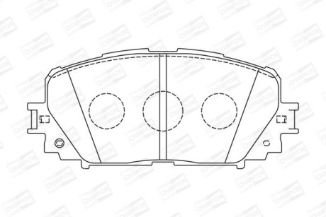 Тормозные колодки передние Toyota Yaris CHAMPION 572594CH