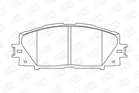 Гальмівні колодки передні Toyota Prius, Verso / Lexus CT200H CHAMPION 572631CH