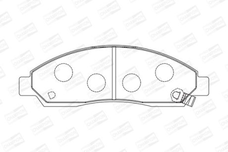 Тормозные колодки передние Isuzu D-Max I / Great Wall Hover CHAMPION 572643CH