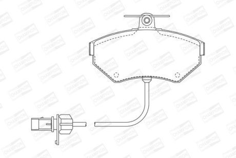 Гальмівні колодки передні VW Passat / Audi A4 CHAMPION 573006CH