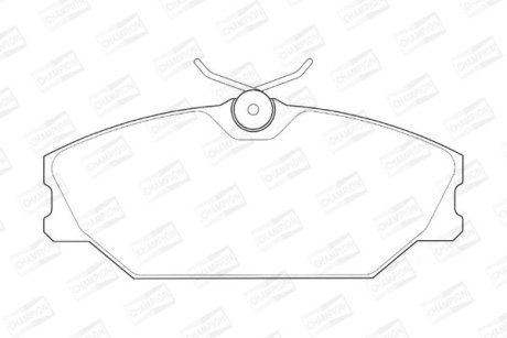 Гальмівні колодки передні Renault Clio II, Laguna I, Megane I, Scenic I CHAMPION 573008CH (фото 1)