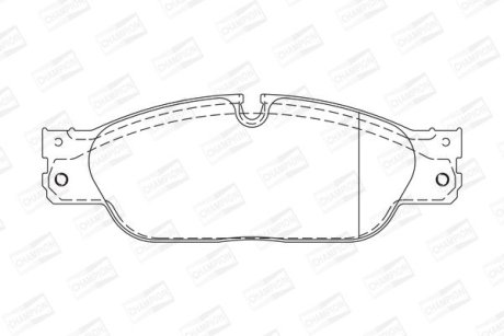 Гальмівні колодки передні JAGUAR S-TYPE, XJ/ FORD THUNDERBIRD/ DAIMLER SUPER EIGHT/ LINCOLN LS CHAMPION 573023CH