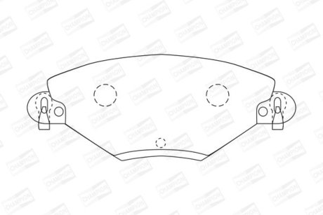 Гальмівні колодки передні Citroen C5 CHAMPION 573027CH