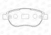 Тормозные колодки передние Citroen C3, C4, Xsara, Picasso / Peugeot 1007, 206, 207, 307, Partner CHAMPION 573031CH (фото 1)