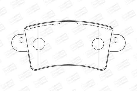 Гальмівні колодки задні Opel Movano A / Renault Master II / Nissan InterStar CHAMPION 573055CH