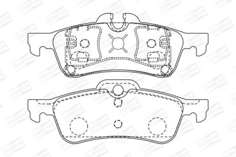 Гальмівні колодки задні MINI Cooper / Cooper S CHAMPION 573056CH