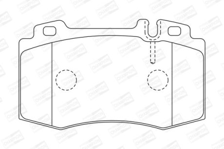 Гальмівні колодки передні Mercedes C-Class, CLK, CLS, E-Class, S-Class, SL, SLK CHAMPION 573092CH