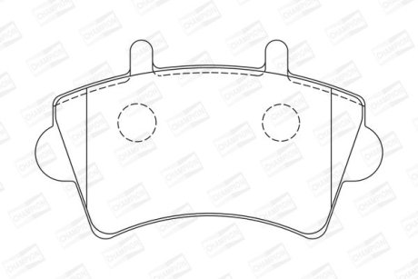 Гальмівні колодки передні Renault Master / Nissan InterStar / Opel Movano CHAMPION 573107CH
