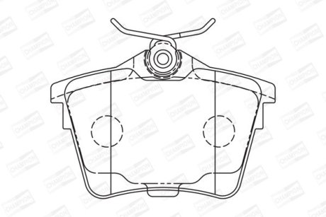 Гальмівні колодки задні Peugeot 407,607 / Citroen C5 CHAMPION 573133CH