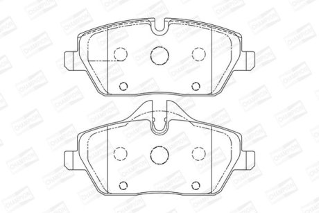 Тормозные колодки передние BMW 1-Series CHAMPION 573137CH