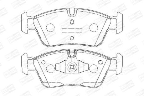 Тормозные колодки передние BMW 1-Series, 3-Series CHAMPION 573138CH