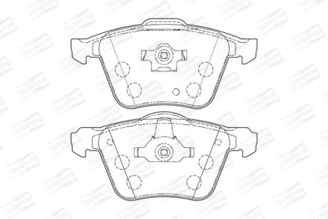 Гальмівні колодки передні Volvo XC90 I CHAMPION 573143CH