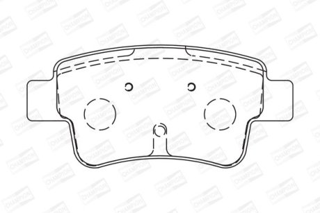 Гальмівні колодки задні Abarth / Fiat Grande Punto /Opel Corsa D CHAMPION 573166CH