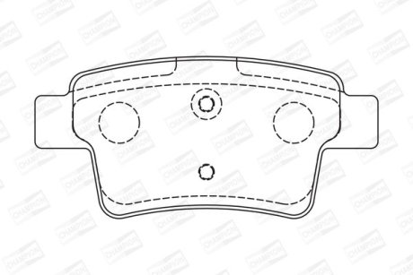 Гальмівні колодки задні Citroen C4 CHAMPION 573194CH