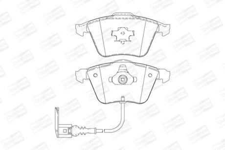Гальмівні колодки передні VW Lupo CHAMPION 573197CH (фото 1)