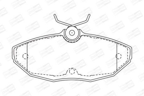 Гальмівні колодки задні Dodge Viper / Jaguar S-Type / XJ CHAMPION 573237CH