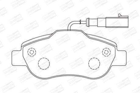 Гальмівні колодки передні Fiat 500 /Panda / Ford KA CHAMPION 573266CH