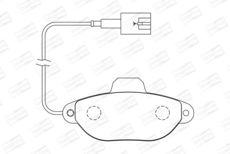 Гальмівні колодки передні Fiat 500 / Panda / Ford KA CHAMPION 573267CH