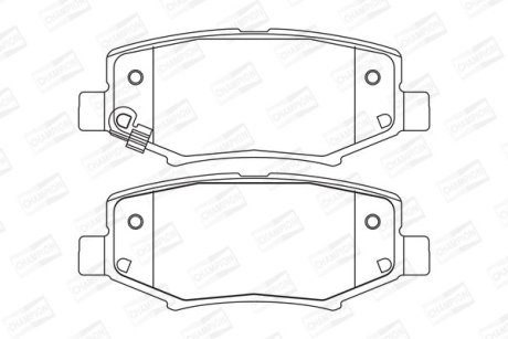 Тормозные колодки CHAMPION 573323CH