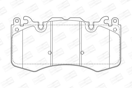 Гальмівні колодки передні Land Rover Range Rover Sport II, Range Rover, Defender, Discovery CHAMPION 573343CH