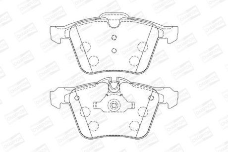 Гальмівні колодки передні Jaguar S-Type / XF / XJ / XK CHAMPION 573346CH