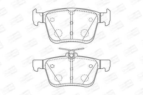 Гальмівні колодки задні Audi A3, Q2, TT / Seat Leon, Ateca / VW Golf VII CHAMPION 573409CH