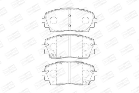 Гальмівні колодки передні KIA Picanto II CHAMPION 573420CH