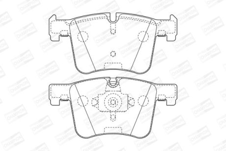 Колодки тормозные дисковые передние BMW X3 20dx, 20ix, 28ix, bis 10/2011/ X3 35ix (F25) (11-) CHAMPION 573432CH