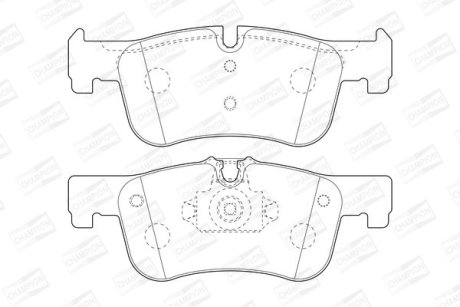 Гальмівні колодки передні BMW 1-Series, 2-Series CHAMPION 573437CH