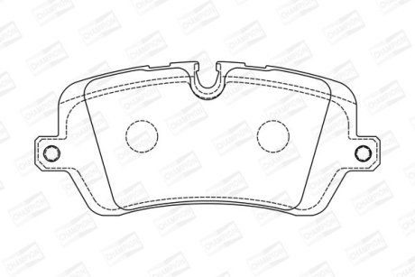 Гальмівні колодки задні Land Rover Defender / Discovery / Range Rover CHAMPION 573439CH