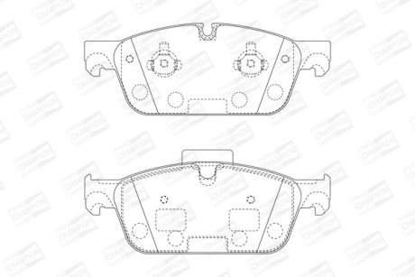 Гальмівні колодки передні Mercedes Gl, GLE, M-Class CHAMPION 573448CH