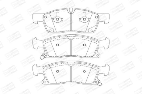 Гальмівні колодки передні Mercedes M-Class, GLE (W166), GLS, GL (X166) / Jeep Grand Cherokee IV CHAMPION 573459CH