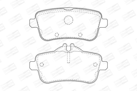 Гальмівні колодки задні AMG Mercedes A-Class (W176) CLA (X117) GL (X166) GLA (X156) GLE GLS M-Class CHAMPION 573465CH