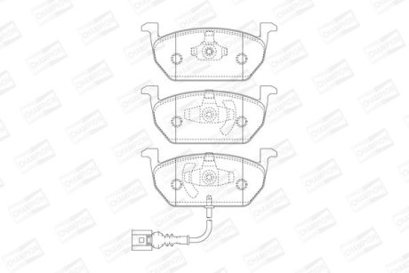 Гальмівні колодки передні VW Golf VII / Audi A3 / Seat Leon / Skoda Octavia / Toyota CHAMPION 573606CH