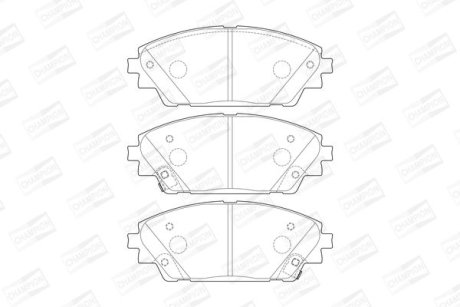 Колодки гальмівні дискові передні Mazda 3 (BM) (13-) CHAMPION 573611CH