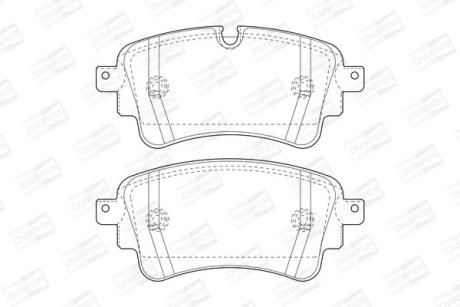 Гальмівні колодки задні Audi A4, A5 / VW Touareg CHAMPION 573628CH