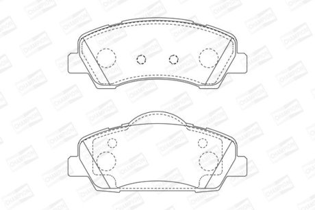 Тормозные колодки CHAMPION 573630CH