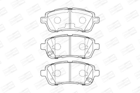 Гальмівні колодки передні Subaru Justy 2007 - / Suzuki Swift IV / V CHAMPION 573648CH