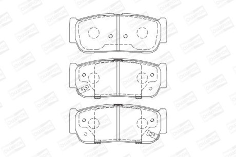 Тормозные колодки CHAMPION 573676CH