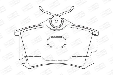 Гальмівні колодки задні Audi A2 / VW Golf V / Seat Toledo III CHAMPION 573682CH