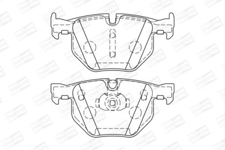 Гальмівні колодки задні BMW X5, X6 CHAMPION 573744CH (фото 1)