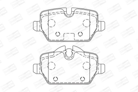 Гальмівні колодки задні Mini Countryman (2010->), Paceman CHAMPION 573755CH