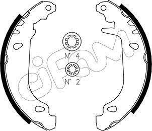 RENAULT К-т тормозных колодок 11 1.1 83-, 19 1.4 89-, CLIO 1.2 96-, TWINGO 1.2 93- CIFAM 153-345