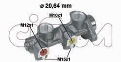 OPEL головний гальмівний циліндр D20,64mm Vectra 1.4/1.8/1.7D 88- CIFAM 202-180