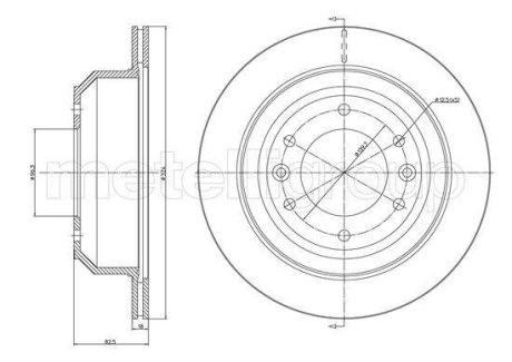 HYUNDAI Диск тормозной задний H-1 08- CIFAM 800-1556